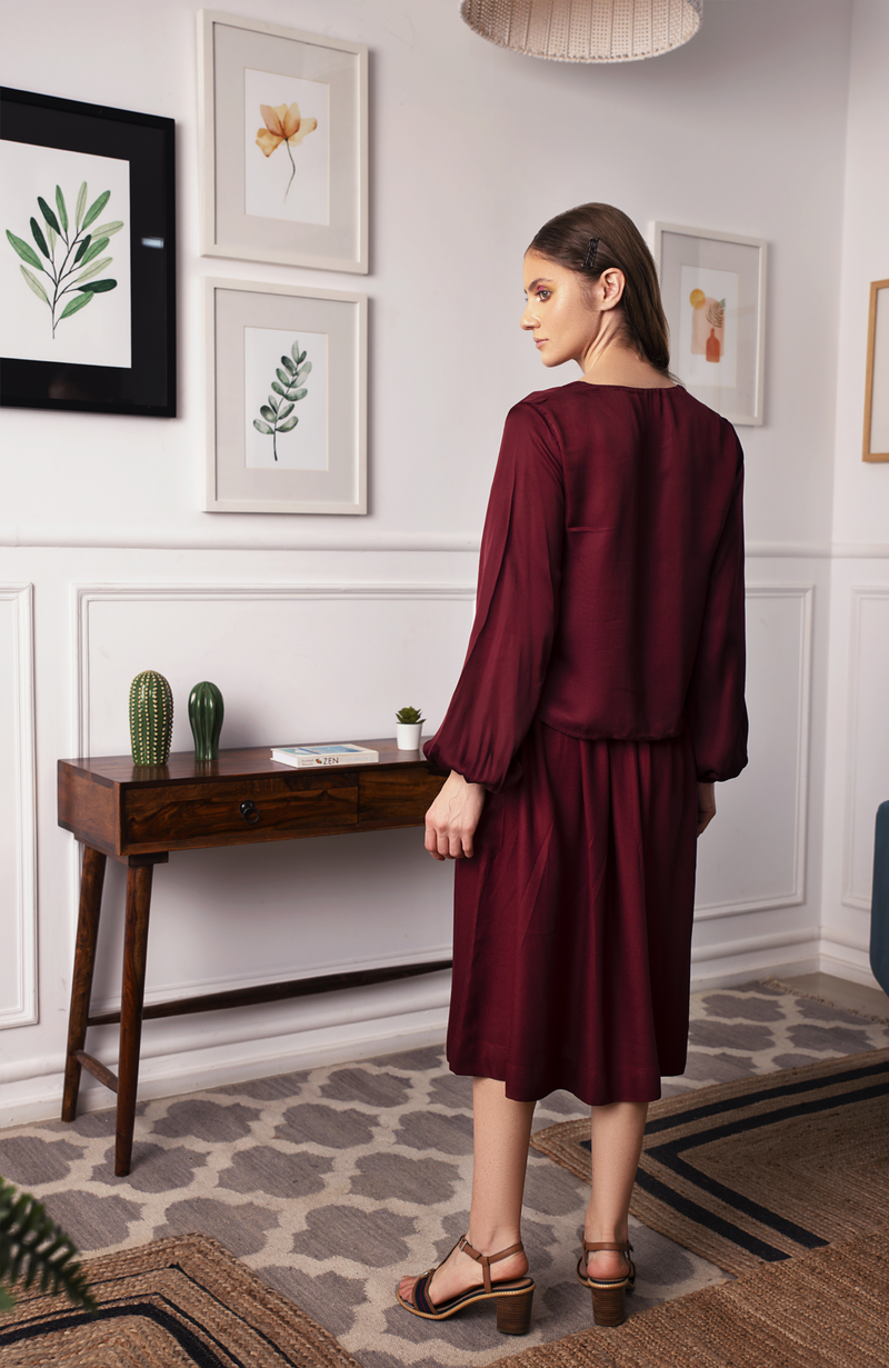 Detachable Cape Top Sophia Shaw